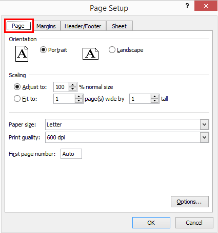 Print Gridlines in Excel example 1-5