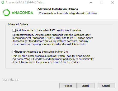 Register Anaconda