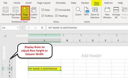 Row Height in Excel | 4 Different Ways of Changing Row Height