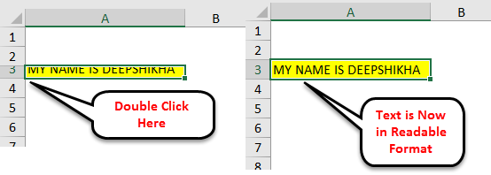 excel adjust row height to fit text