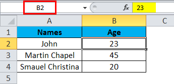 Rows and Column Example 2-4