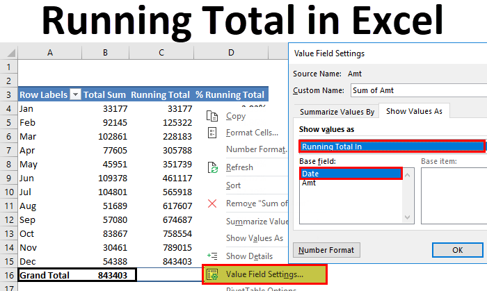 Running Total in Excel