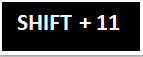 ShiFt+F11