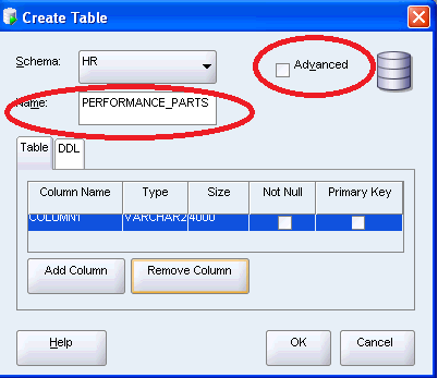 Table Name