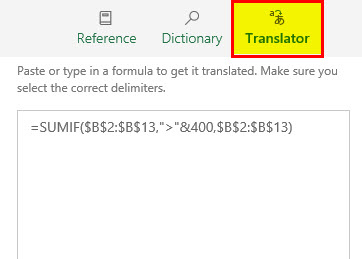 Translate in Excel 1-13