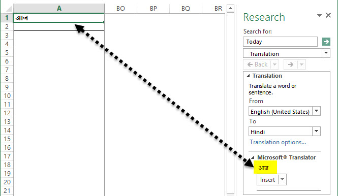 translate in excel how to translate text in excel with examples