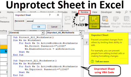 How To Unprotect Excel Sheet Without Password (Examples)