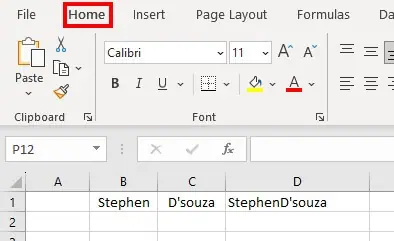 Shortcut to Merge Cells in Excel -Using conditional formatting-1