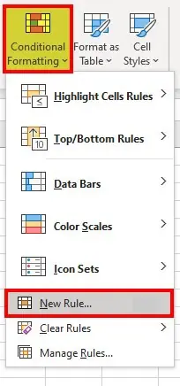 Using conditional formatting-2