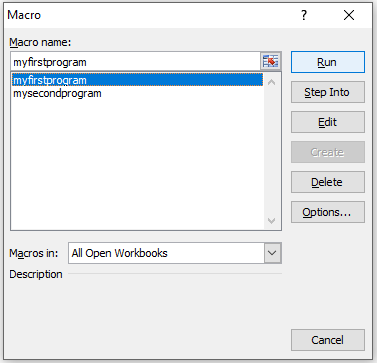 vba msgbox - Macro