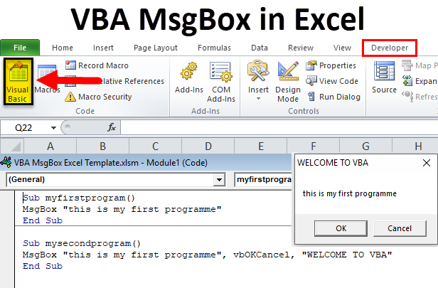 VBA MsgBox in Excel