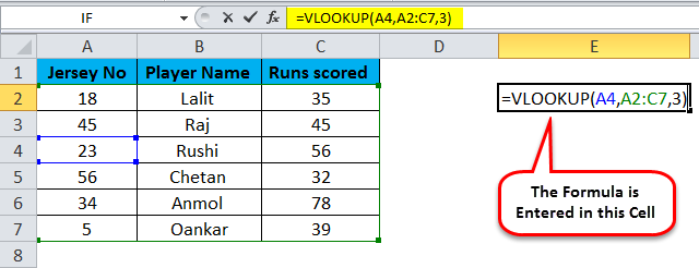 VLook up from another sheet Example 1-6