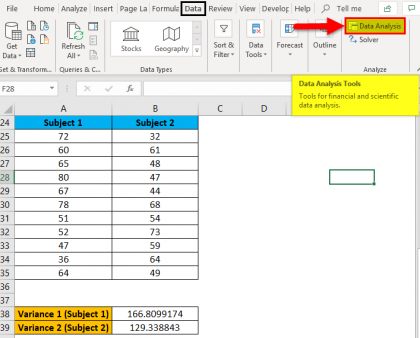 how to use data analysis in excel to find mean and mode