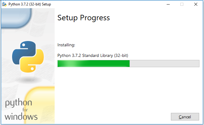 Installation is in progress 