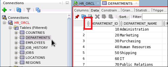 filtering data SQL database