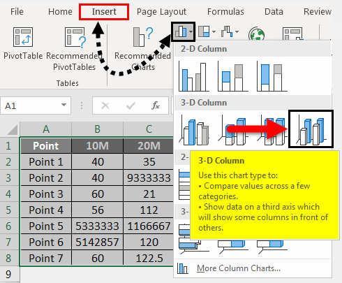 Select 3D Column 