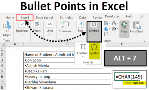 Como Poner Bullet Points En Excel - IMAGESEE