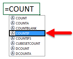 Countif Not Blank Example 2-1