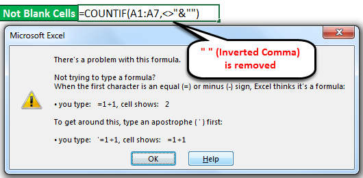 countif not equal to google sheets