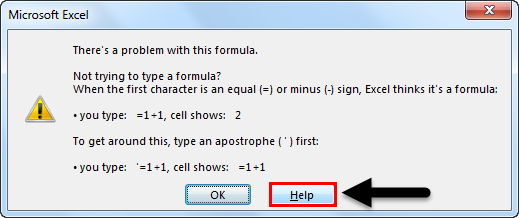 Formula Error