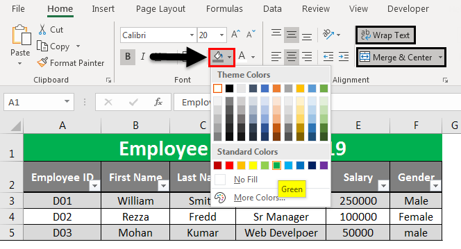 creating a database in excel for mac