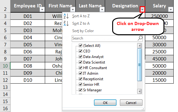 Create Excel Database 10