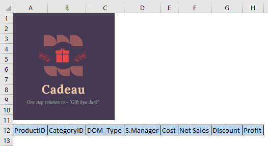 Create Excel Templates Example 1-1