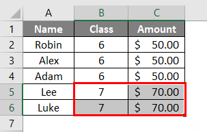 Result of Example 1