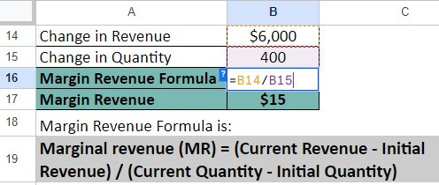marginal revenue formula-Example 1-2