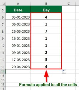 Excel Formula for Weekday | How it Works? Step-By-Step Guide