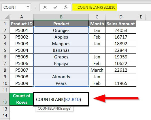 Row Count in Excel | How to Count the number of Rows in Excel?