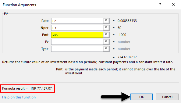 FV Formula Example 1-10