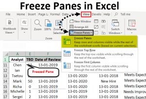 Freeze Panes in Excel How to Freeze Panes in Excel?