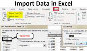 Import Data In Excel | Tutorials On How To Import Data In Excel