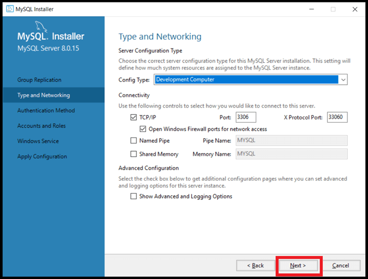 Mysql Install output 15