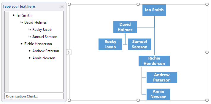 Organization Chart Excel