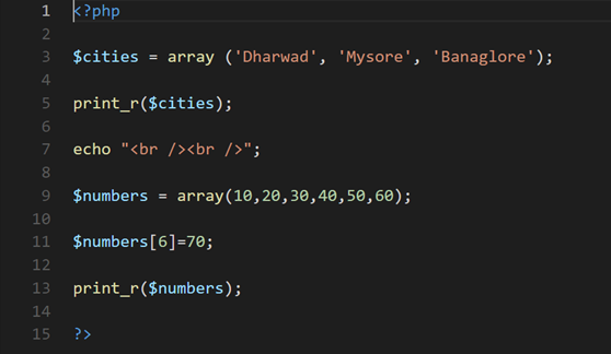 Arrays in PHP