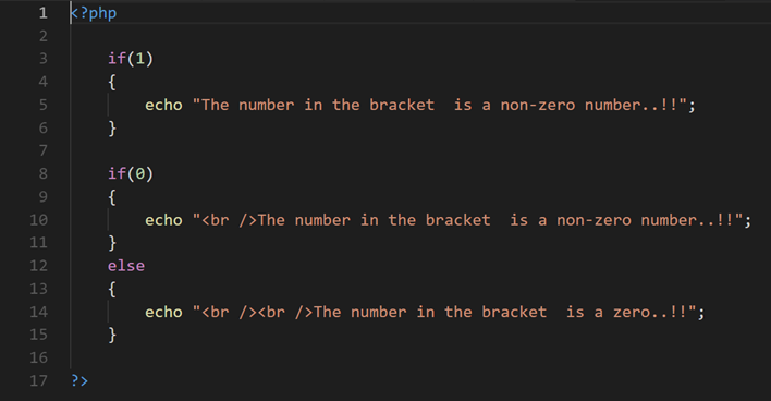  if-else statements in PHP