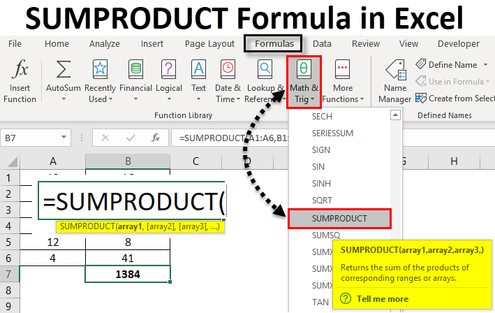 Sumproduct Formula In Excel Laptrinhx 8858