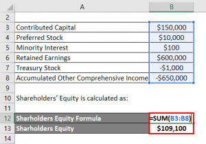 Shareholders’ Equity Formula | Calculator (Excel Template)