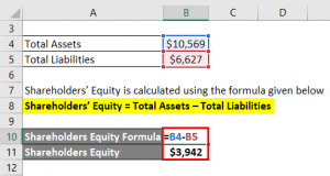 Shareholders’ Equity Formula | Calculator (Excel Template)