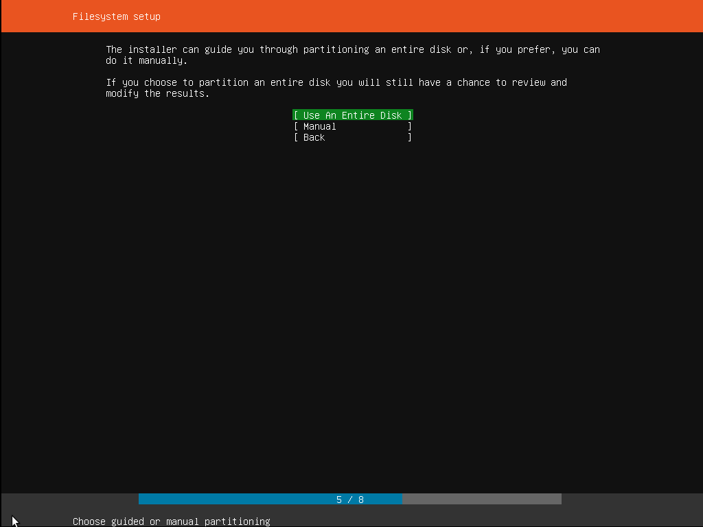 Ubuntu Server step 6