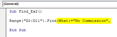 VBA Find Example 2-3