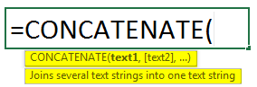 concatenate syntax