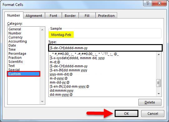 How to format excel dates