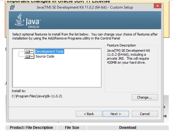 Java 8 Installation step 7