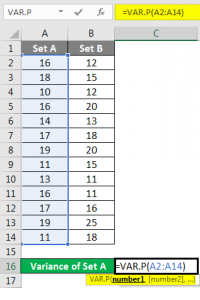 Variance in Excel | How to Calculate Variance in Excel with Examples?