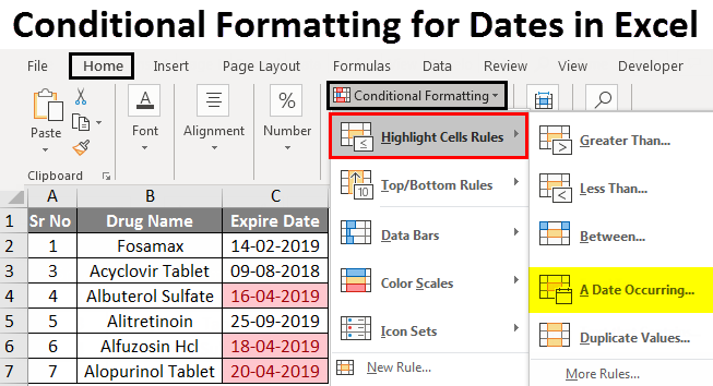 conditional formatting excel