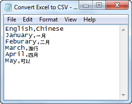 Convert Excel to CSV