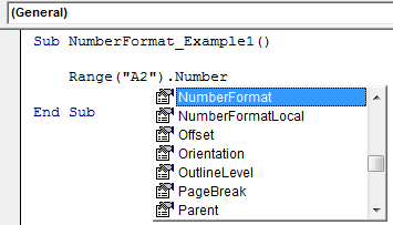 VBA Number Format Example 1-4